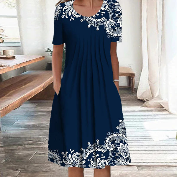 💗sukienka midi, eleganckie wyjścia, motywy botaniczne_3982372