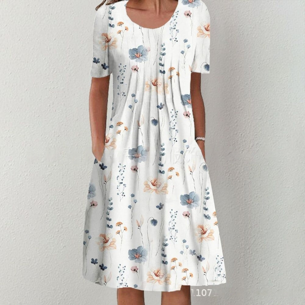 💗sukienka midi, eleganckie wyjścia, motywy botaniczne_3982372