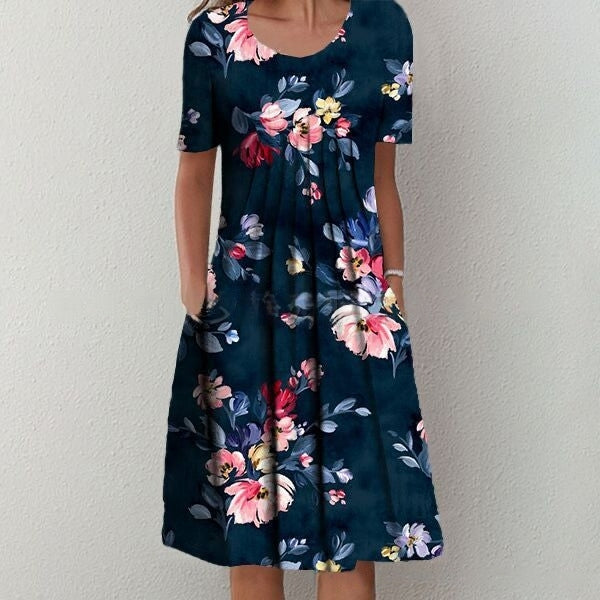💗sukienka midi, eleganckie wyjścia, motywy botaniczne_3982372