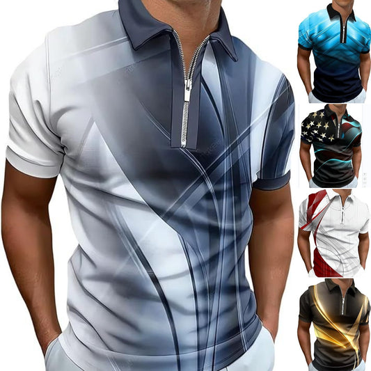💥💥【50% zniżki】【S-6XL】😎2024 nowa męska koszulka polo z krótkim rękawem_3983630
